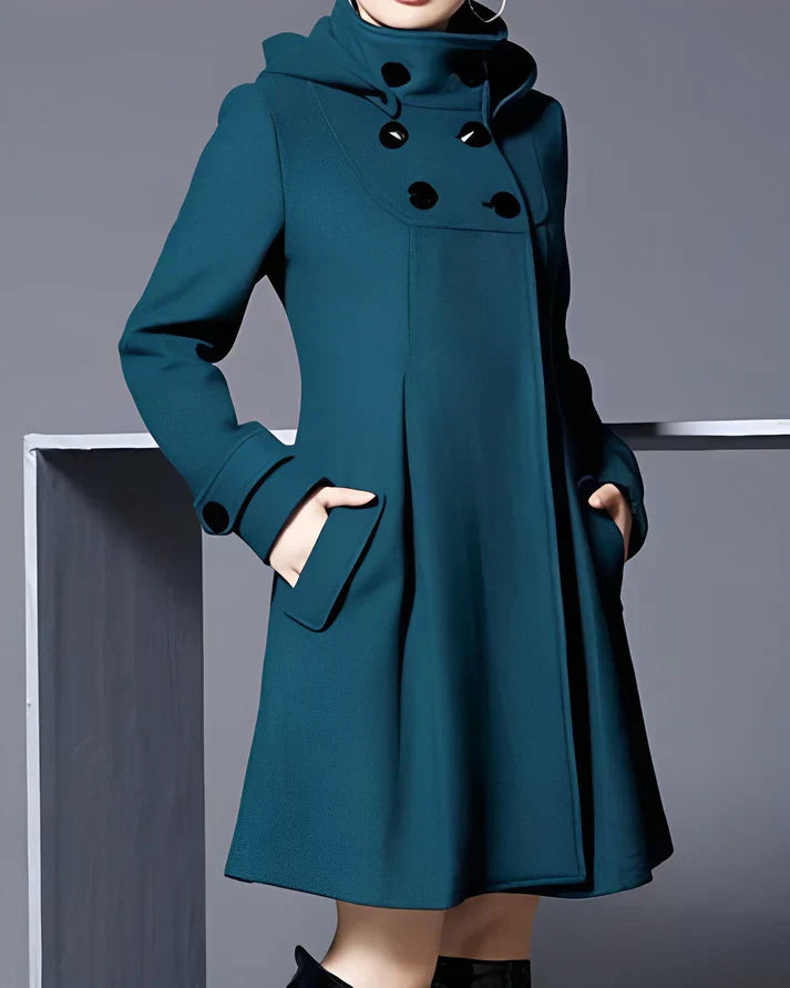 Monty™ | Elegant Wool Coat with Hood