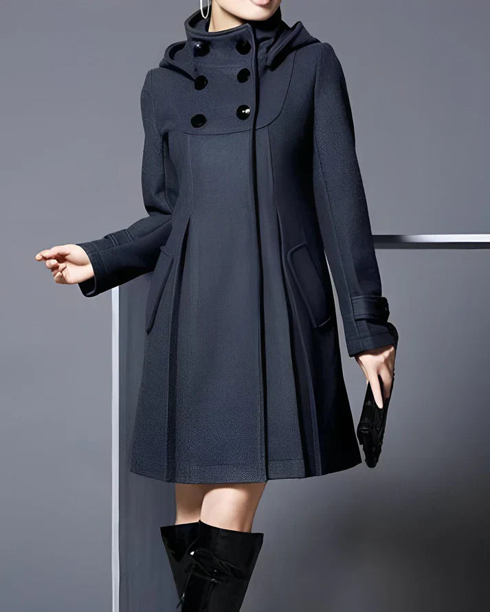 Monty™ | Elegant Wool Coat with Hood